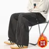Calças de Perna Larga Novas de Outono Calças Casuais Retas Masculinas Calças Longas de Veludo Cotelê Design com Fenda Listra Folha de Salgueiro Versátil Casual