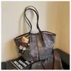 Bolso Tote de Hombro Único con Estampado de Leopardo de Moda para Mujer 2026 Nuevo Estilo Bolso de Mano de Gran Capacidad de Gama Alta Bolso para el Trabajo Debajo del Brazo Moderno