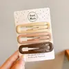 Presilhas coloridas laterais para franja de crianças, estilo coreano fofo, presilhas de cabelo de alta qualidade e requintadas, presilhas para bebê estilo dopamina que não danificam o cabelo