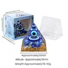 Pirâmide de Cristal Natural 5cm Estilo Europeu e Americano Decoração de Mesa para Casa e Escritório Ornamento de Pirâmide de Resina para Yoga Meditação