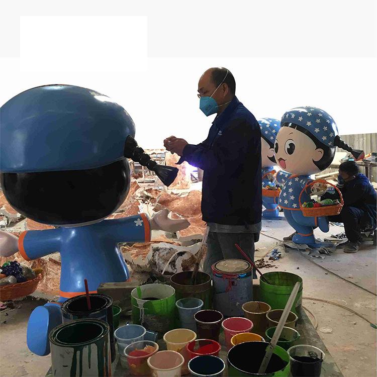 玻璃钢彩色雕塑