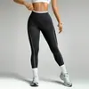 Calça de Yoga Sem Costura Transfronteiriça, Cor de Areia Lavada Color Block Cintura Alta Efeito Bumbum Levanta Pêssego Fitness Yoga Leggings para Mulheres