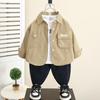5826 Chaqueta para Niños 2026 Nuevo Estilo Primavera y Otoño Moda Infantil Camisa Moderna Fresca Ropa de Calle Otoño para Bebé