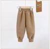 Nuevos Pantalones de Forro Polar para Niños Invierno Engrosados con Retazos Pantalones Deportivos para Niños y Niñas Cálidos de Lana de Alpaca