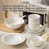 Juego de vajilla estilo japonés para uso doméstico, cuencos de cerámica bajo vidriado, cuencos para arroz, cuencos para sopa, platos, platos para pescado, caja de regalo de vajilla de cerámica