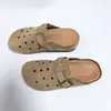 Sapatos femininos de comércio exterior, sapatilhas de sola macia, meias-pantufas retrô de bico fechado com sola macia, tamancos de sola grossa, sapatos casuais femininos