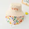 Sombreros para Niños, Sombreros de Pescador con Protección Solar de Verano, Sombreros de Cubo Modernos y Casuales para Niños y Niñas, Sombreros de Protección Solar Lindos y Versátiles, Sombreros para el Sol