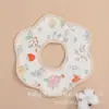 Babador à prova d'água babador toalha de saliva para bebê algodão puro classe a tesouro para recém-nascidos masculino e feminino gaze de seis camadas atacado produtos para maternidade e bebê