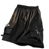 Shorts de Ferramenta Masculino Verão Novo Estilo Coreano Moda Solto Casual Tendência Marca ins Fita Calça Funcional