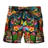 Comercio Electrónico Transfronterizo Suministro Pantalones Cortos para Hombre Patrón de Ojos Impresión 3D Pantalones de Playa de Verano Pantalones Casuales Dropshipping