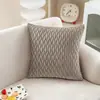 Funda de Almohada Plegada de Alta Gama Tridimensional Shengdu para Cama, Estudio, Dormitorio, Cojín de Cabecera, Almohada Versátil de Color Sólido
