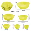 Amazon Mat para Freidora de Aire Mat para Bowl de Horneado de Silicona Bandeja para Hornear Bandeja para Horno Bandeja para Hornear Freidora de Aire Cubierta de Silicona