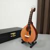 Mini Modelo de Guitarra Portuguesa Criativo Modelo de Instrumento Musical Enfeites Presente de Formatura Enfeites de Decoração para Sala de Estar