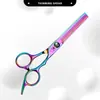 Envío transfronterizo juego de tijeras de peluquería, una sola pieza de acero inoxidable, colorido, herramientas de corte de pelo de alta calidad, artículos de uso diario