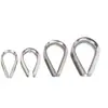 Cubierta Protectora para Lazo de Cable de Acero Inoxidable 304 Anillo Triangular Anillo Decorativo de Corazón de Pollo Venta al por Mayor