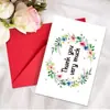 Selección de Colección de Tarjetas de Agradecimiento: Set de Tarjeta de Felicitación con Sobre, Mensaje Escribible, Palabras de Bendición, Tarjeta de Texto Plegable