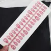 Arte de Uñas de Verano Estilo Ins Puntas de Uñas Suaves Lindas Rosa Macarrón Niebla Puntas de Uñas Jelly Nude Blanco Estrellado Puntos Polka