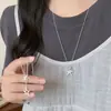 Collar de estrella de mar estilo coreano para vacaciones de verano, lujo ligero, sensación de alta gama, nicho, cadena de clavícula exquisita, collar fresco y dulce