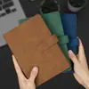 Cuaderno A5, Estilo Simple de Negocios, Libreta de Registros para Estudiantes Universitarios, Cubierta de Cuero Suave, Bloc de Notas de Trabajo, Engrosado, Logotipo Impreso Personalizado