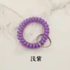 Corda de mola anti-perda elástica pulseira de armário de banheiro sauna pulseira de pulso cordão de telefone chaveiro pulseira de etiqueta para prender cabelo
