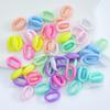 11 * 16mm acrílico oval cadeia fivela macaron cor anel aberto fivela DIY acessórios de corrente de telefone móvel