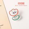 Clip pequeño de acrílico transparente con forma de corazón para niña, bonito soporte para fotos, clip decorativo de plástico para sellar notas.