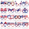 Novos Óculos de Papel Temáticos do Dia da Independência Americana para Crianças e Adultos Decoração de Feriado Nacional Armações de Óculos Desenho Atacado