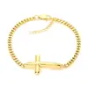 Pulsera Minimalista Versátil de Acero Inoxidable Estilo Japonés y Coreano Transfronteriza para Hombres y Mujeres con Diseño de Alta Gama y Joyería de Cadena Cruzada
