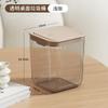 Lixeira de mesa Bdo com tampa de abertura com um clique, transparente, para quarto, mesa de centro, penteadeira, cesto de papel