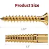 Tubo de expansión metálico serrado de acero ligero para árbol de Navidad al por mayor, tubo de expansión de hierro de 6MM 8MM con manguito de tornillo