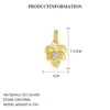 Fornecimento Exclusivo Transfronteiriço de Pingente de Prata Esterlina S925 Pedra de Nascimento de Dezembro, Pingente de Zircônia Colorida Inlaid de Luxo Leve Europeu e Americano, Acessórios Femininos