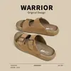 Pantuflas de meter para mujer, nuevo modelo versátil retro de verano 2026 tipo Birkenstock, sandalias transpirables de suela blanda para mujer, zapatos de playa