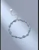 Pulsera Minimalista Estilo Coreano Ins con Pedrería 'Amor Oceánico' para Mujer, Diseño de Nicho 'Amor Oceánico' Joyería de Mano Dulce Personalizada
