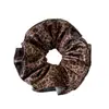 Luz de Otoño Lujo Retro Piel Estampado de Leopardo Goma para Recoger el Pelo Moño Cuerda para el Pelo Accesorio para el Cabello Melade para Mujeres