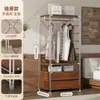 Arara de metal estilo japonês com 60cm de profundidade para instalação, guarda-roupa aberto autoportante, closet, prateleira montada, rack de armazenamento para guarda-roupa