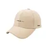 Boné de Baseball de Aba Rígida Bordado com Letras Novo Outono/Inverno 2025 para Mulheres, Emagrecimento Facial, Boné Versátil Casual com Proteção Solar Bico de Pato para Homens na Moda