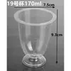 Vaso Desechable de Onza con Pie Alto Plástico Copa para Fiesta de Cóctel Copa de Champaña de Pie de Un Solo Uso Copa para Licor de Pie Alto Copa de Vino