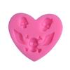 Molde de Silicona de Calavera de Halloween Flip Sugar Molde Decorativo para Pastel de Calavera de Amor Molde de Arcilla para Chocolate