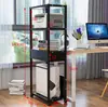 Rack Principal de Computadora Estante de Almacenamiento de Oficina Gabinete de Escritorio de Almacenamiento Hecho a Medida Estante Móvil para Caja de Escritorio Soporte Estante para Impresora