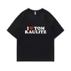 Camiseta con Estampado Gráfico de la Banda de Rock Tokio Hotel Kaulitz 180G Transfronteriza