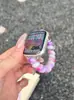 Pulseira Colorida Dopamina Gummy Coil para Apple Watch iWatch 12ª Geração 11/10 Ultrase