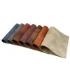 Manteles individuales de cuero de PVC estilo chino para comedor occidental, tapetes de mesa y posavasos, doble cara, modernos y sencillos, manteles individuales antideslizantes para restaurantes occidentales