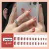 Uñas postizas estampadas cortas, medianas y largas de fábrica, con diseño de armadura, productos terminados en caja, venta al por mayor, se pueden personalizar según muestras