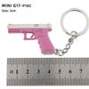 Pingente Mini 1911 Liga GLOCK Modelo P92 G17 Chaveiro Revólver Sand Eagle 5cm