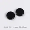 Cuentas de Disco Perforado de Color Sólido Crema Material para Cadena de Teléfono Móvil DIY Pulsera Collar Colgante de Coche Joyería Acrílica Accesorios