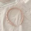 Diadema de esponja simple, tocado de mujer, banda para el cabello con calavera alta, diadema con temperamento de Corea del Sur, horquilla de presión roja de red, antideslizante, para lavado facial