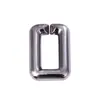 Cadena Acrílica Hebilla Cuadrada Electrochapado UV 19x29mm Hebilla de Anillo Abierto Accesorios para Maletas Hebilla Cuadrada Estilo de Lujo Accesible