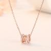Colar Guanming Jewelry de Prata Esterlina S925 Cintura Pequena para Mulheres Pingente de Luxo Leve Banhado a Ouro 18K Colar Clavícula Acessórios de Joias