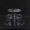 Torre de Copas de Champán de Tres Niveles Soporte Acrílico para Copas de Champán Torre de Champán de Plástico para Bodas Estante de Vino de Cinco Niveles Accesorios de Boda