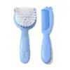 Set de Cepillo y Peine para Depilación de Cabello de Bebé para Niños y Niñas Recién Nacidos, Peine para Lavar el Cabello de Bebé, Cepillo de Cerdas Suaves, Peine Pequeño para Niños